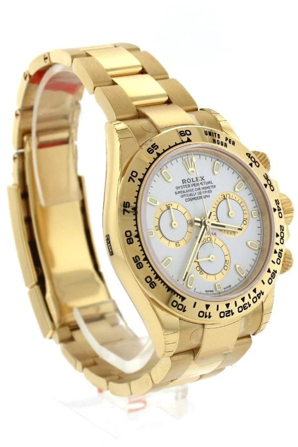 ROLEX Cosmograph Daytona White Dial Gold Men's Watch 116508-0001