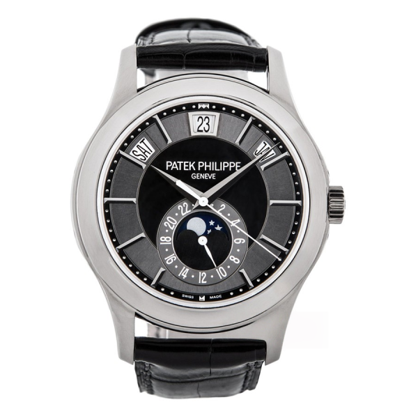 Patek Philippe Complications 5205G-010 Annual Calendar Moonphase18K White Gold Men’S Watch