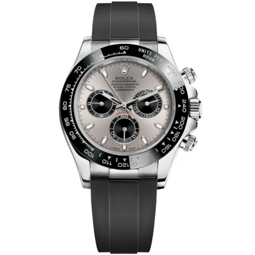 Rolex Cosmograph Daytona Steel and black Dial Oysterflex Strap Mens Watch 116519LN-0027