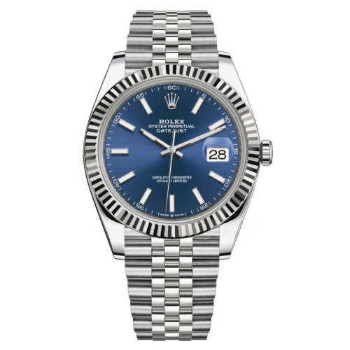 Rolex Oyster Perpetual Datejust 41MM Watch Blue dial 126334-0002