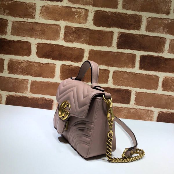 494ec62a79250f30fe99fbe3a430818b Gucci GG Marmont Mini Top Handle Bag