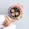 Rolex Daytona Rainbow 116595RBOW: Black Dial, Diamond Bezel, Oyster Bracelet, Rose Gold Watch