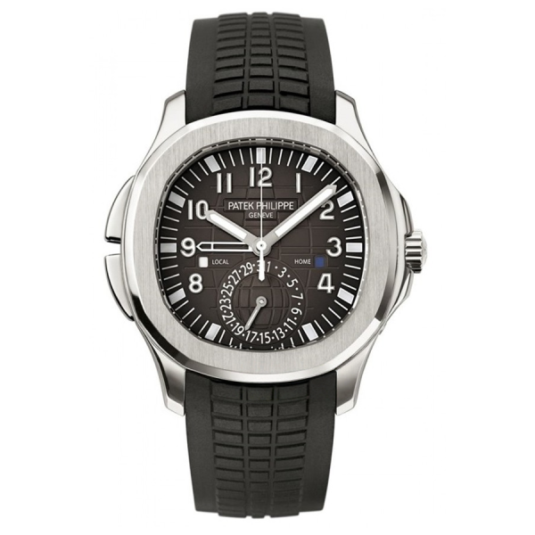 Patek Philippe AQUANAUT 5164A-001, Stainless Steel dual time zone, 40.8MM