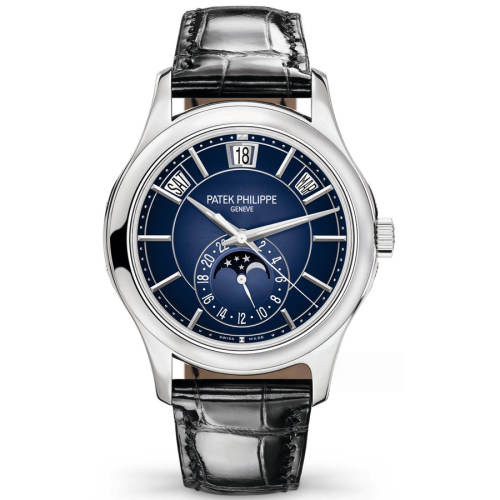 Patek Philippe Complications 5205G-013 Annual Calendar Moonphase18K White Gold Men’S Watch