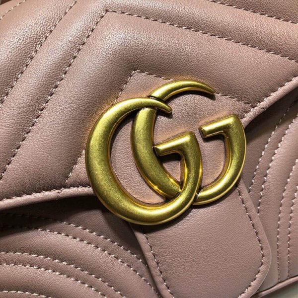681a64c535be774211e1087a0b9fc133 Gucci GG Marmont Mini Top Handle Bag