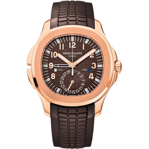 Patek Philippe AQUANAUT 5164R-001, 18K rose gold, dual time zone, 40.8 mm