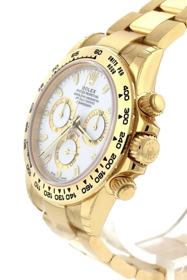 ROLEX Cosmograph Daytona White Dial Gold Men's Watch 116508-0001