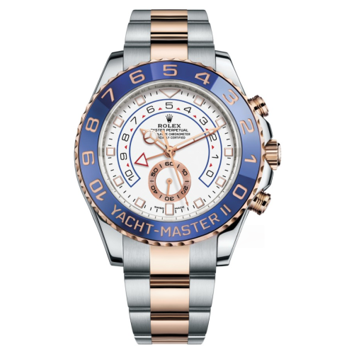 Rolex Yacht-Master II M116681-0002 Two Tone Steel Rose Gold White Dial Watch