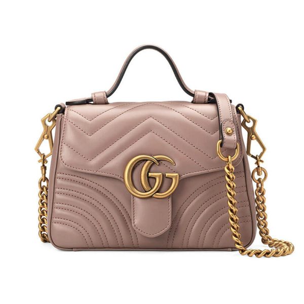 c08cb1d8f34452e2213e81c528118992 Gucci GG Marmont Mini Top Handle Bag