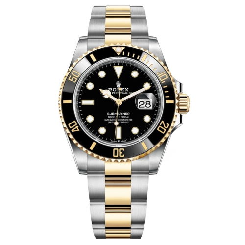 Rolex Submariner，M126613ln-0002 Steel Yellow Gold Black Dial Mens Watch 40MM