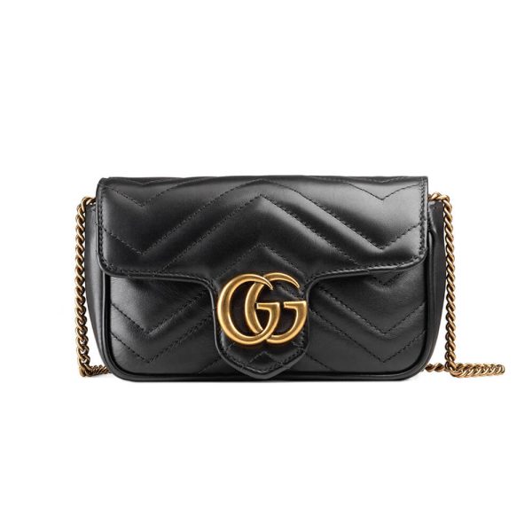 e4231168c25f591b9563b623e7100e06 GG Marmont matelasse leather super mini bag