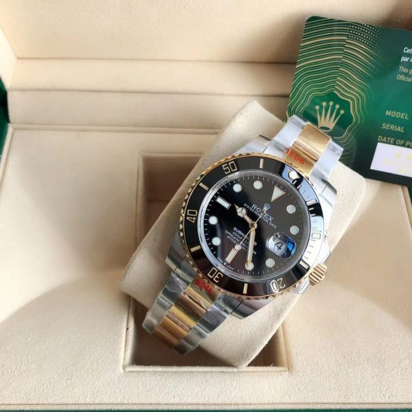 Rolex Submariner，M126613ln-0002 Steel Yellow Gold Black Dial Mens Watch 40MM