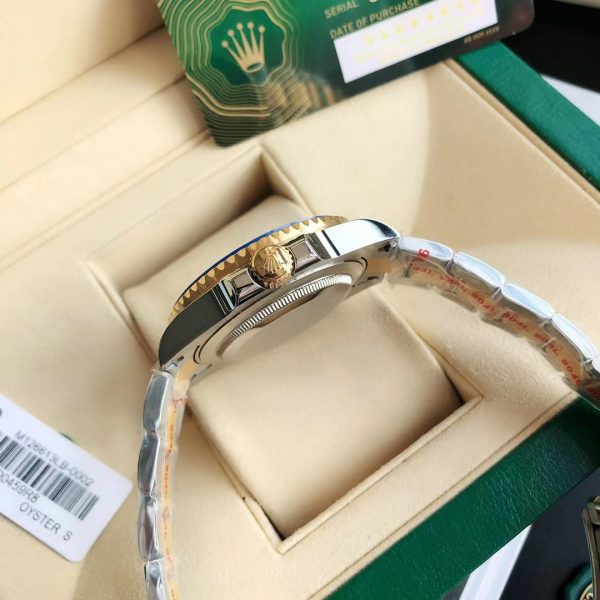 Rolex Submariner，M126613ln-0002 Steel Yellow Gold Black Dial Mens Watch 40MM