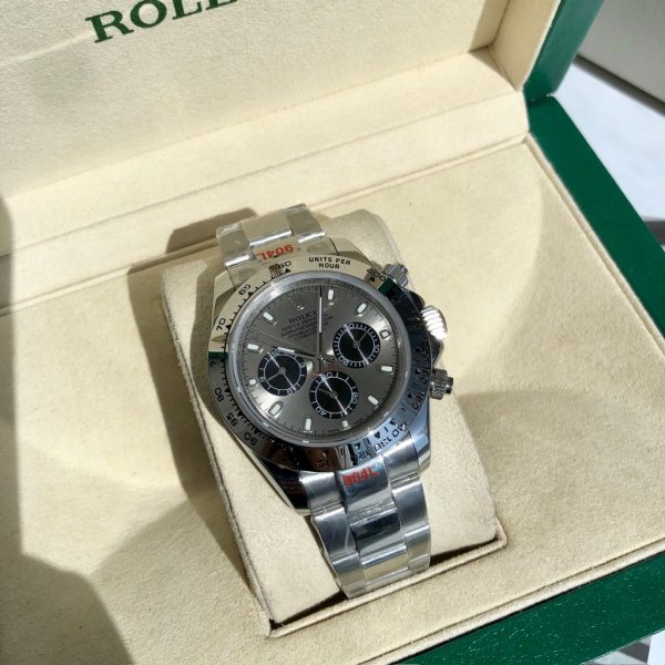 Rolex Cosmograph Daytona 116509-0072 Steel and Black Oyster White Gold Mens Watch