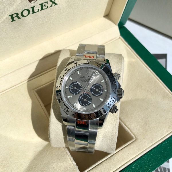 Rolex Cosmograph Daytona 116509-0072 Steel and Black Oyster White Gold Mens Watch