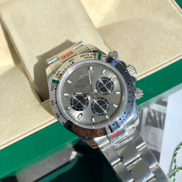 Rolex Cosmograph Daytona 116509-0072 Steel and Black Oyster White Gold Mens Watch
