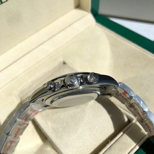 Rolex Cosmograph Daytona 116509-0072 Steel and Black Oyster White Gold Mens Watch