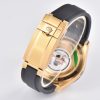 Rolex Cosmograph Daytona Black Champagne Yellow Gold Oysterflex Strap Mens Watch 116518LN-0047