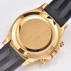 Rolex Cosmograph Daytona Black Champagne Yellow Gold Oysterflex Strap Mens Watch 116518LN-0047
