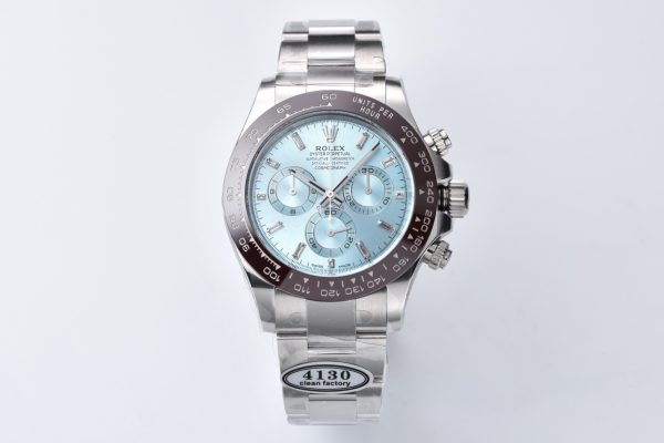 Rolex Rolex Cosmograph Daytona Ice Blue  Baguette Diamond Platinum Mens Watch 116506