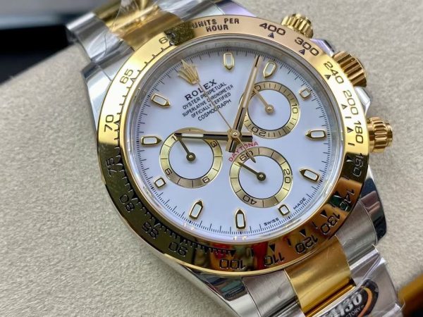 ROLEX Cosmograph Daytona White Dial Stainless Steel and Gold Men's Watch 116503-0001