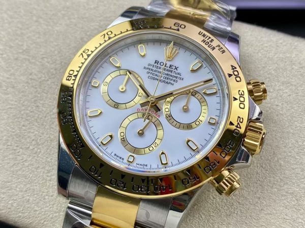 ROLEX Cosmograph Daytona White Dial Stainless Steel and Gold Men's Watch 116503-0001