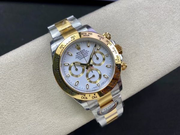 ROLEX Cosmograph Daytona White Dial Stainless Steel and Gold Men's Watch 116503-0001