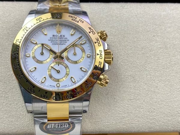 ROLEX Cosmograph Daytona White Dial Stainless Steel and Gold Men's Watch 116503-0001