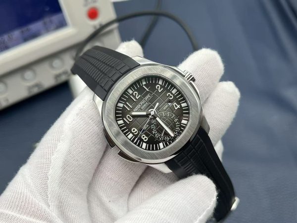 Patek Philippe AQUANAUT 5164A-001, Stainless Steel dual time zone, 40.8MM
