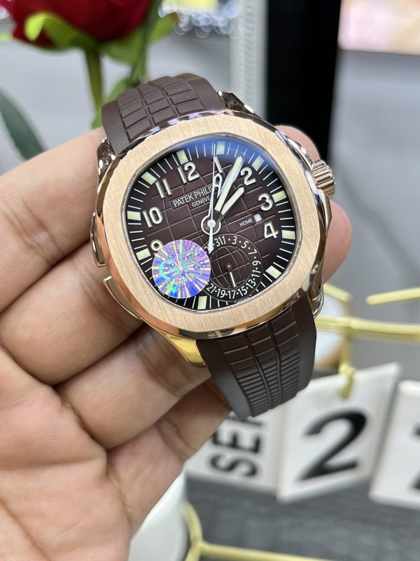 Patek Philippe AQUANAUT 5164R-001, 18K rose gold, dual time zone, 40.8 mm