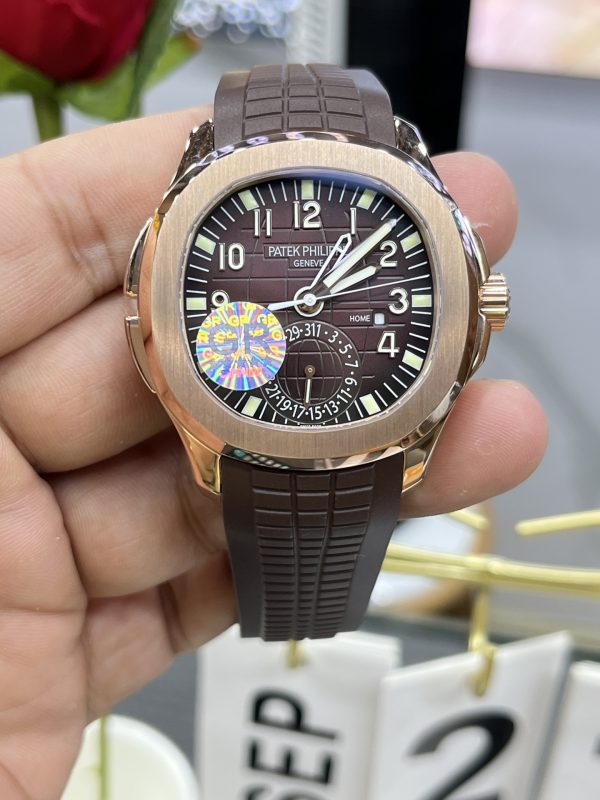 Patek Philippe AQUANAUT 5164R-001, 18K rose gold, dual time zone, 40.8 mm