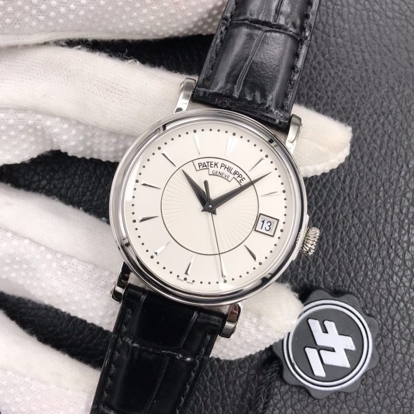 Patek Philippe Calatrava 5153G-010, white gold, flip-up case back