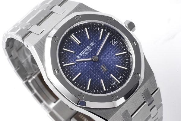 Audemars Piguet Royal Oak 15202IP.OO.1240IP.01 Stainless Steel Ultra-Thin Watch, 39 mm (Limited Edition Smoky Blue)