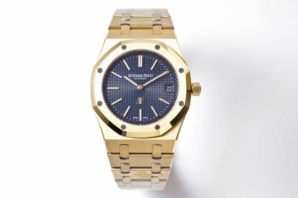 Audemars Piguet Royal Oak 15202BA.OO.1240BA.01 Stainless steel ultra-thin watch, 39 mm 18K yellow gold