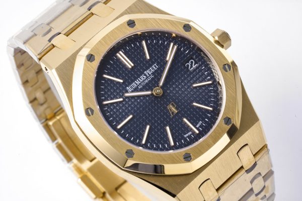 Audemars Piguet Royal Oak 15202BA.OO.1240BA.01 Stainless steel ultra-thin watch, 39 mm 18K yellow gold