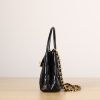Black Quilted Calfskin Leather Nano Classic Kelly Shopper