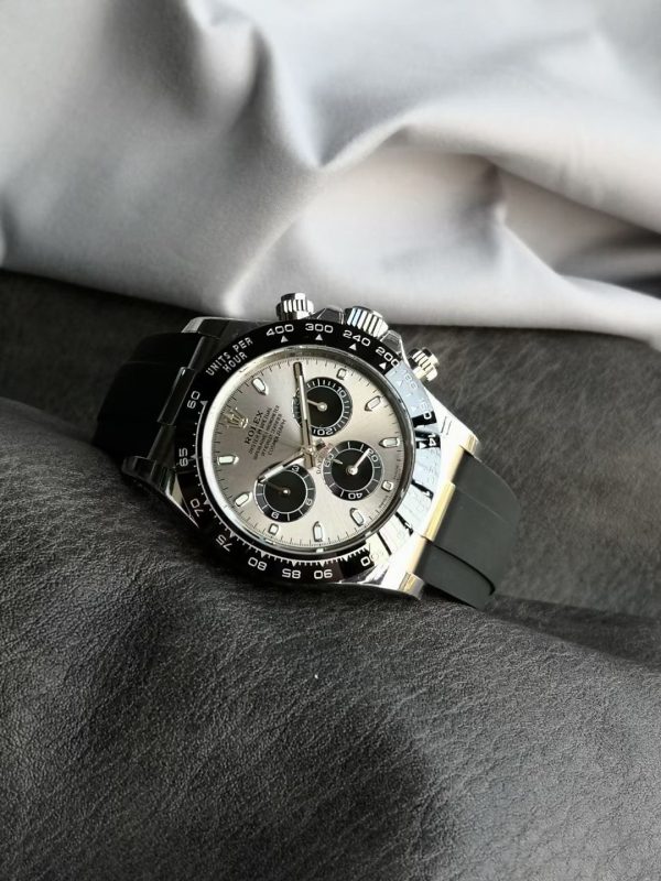 Rolex Cosmograph Daytona Steel and black Dial Oysterflex Strap Mens Watch 116519LN-0027