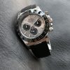 Rolex Cosmograph Daytona Steel and black Dial Oysterflex Strap Mens Watch 116519LN-0027