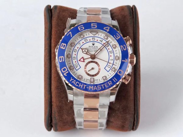 Rolex Yacht-Master II M116681-0002 Two Tone Steel Rose Gold White Dial Watch