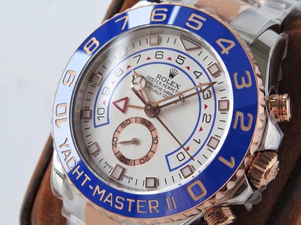 Rolex Yacht-Master II M116681-0002 Two Tone Steel Rose Gold White Dial Watch