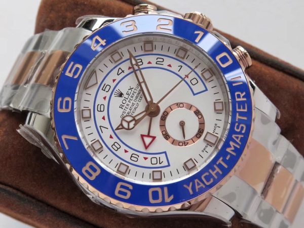 Rolex Yacht-Master II M116681-0002 Two Tone Steel Rose Gold White Dial Watch