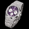 Audemars Piguet Royal Oak 26331BC.GG.1224BC.01 Selfwinding Chronograph Frosted White Gold Purple Dial LIMITED EDITION OF 200
