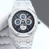 Audemars Piguet Royal Oak 26574BC.GG.1224BC.01 Automatic Chronograph Frosted White Gold Black Dial
